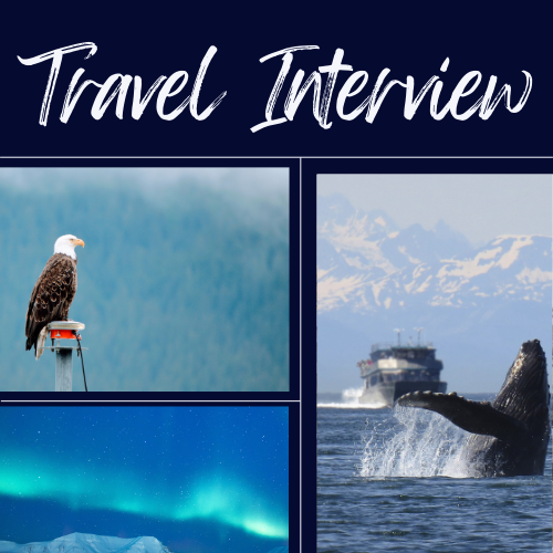 Pictures of alaska and text that says "Travel Interview"